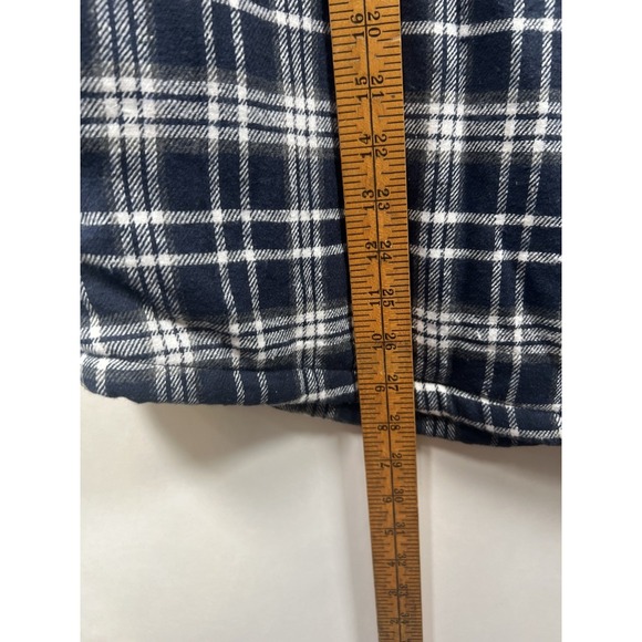 Jachs New‎ York Men's Navy Plaid Sherpa Lined Brushed Flannel Shirt Jacket XL - Picture 2 of 12